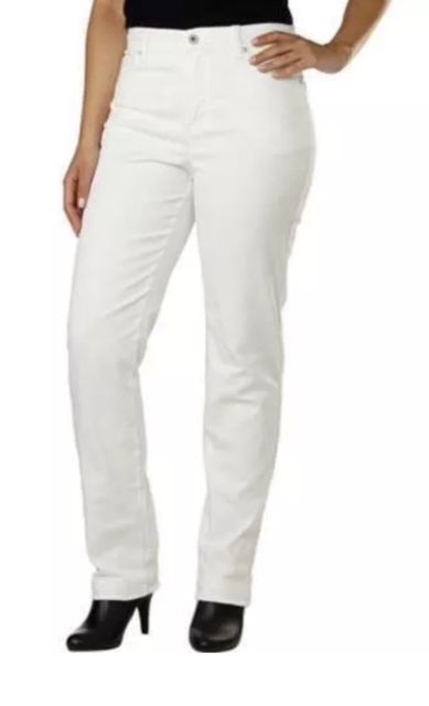 Gloria Vanderbilt White Amanda Slimming Jeans - oddros.shop