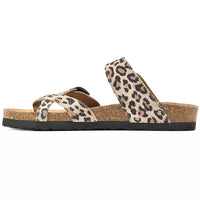 Mountain Sole Ladies Leather Sandal - Leopard