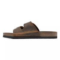 Mountain Sole Ladies Double Buckle Sandal, Brown