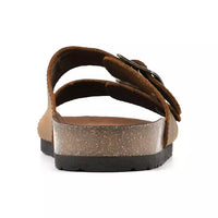 Mountain Sole Ladies Double Buckle Sandal, Brown
