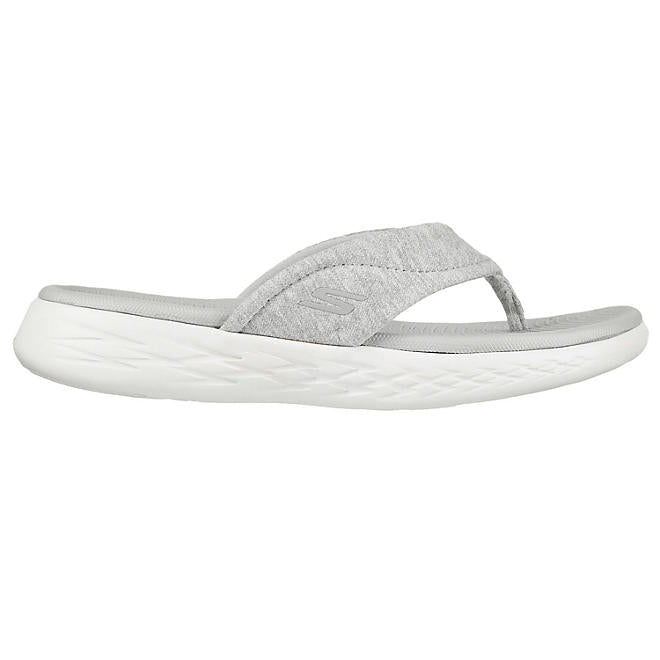 Skechers Ladies On The Go Flip Flop, Gray
