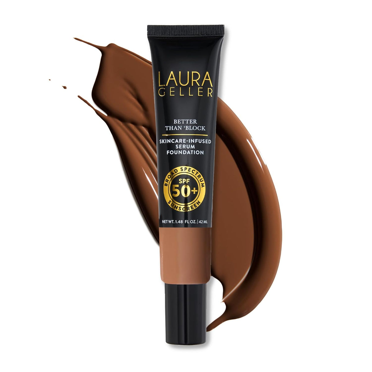 LAURA GELLER Better Than Block Skincare-Foundation SPF 50+, 06 Deep