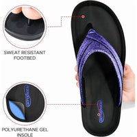 Aerothotic Women's Comfortable Slides, Sela , Blue (L1302)