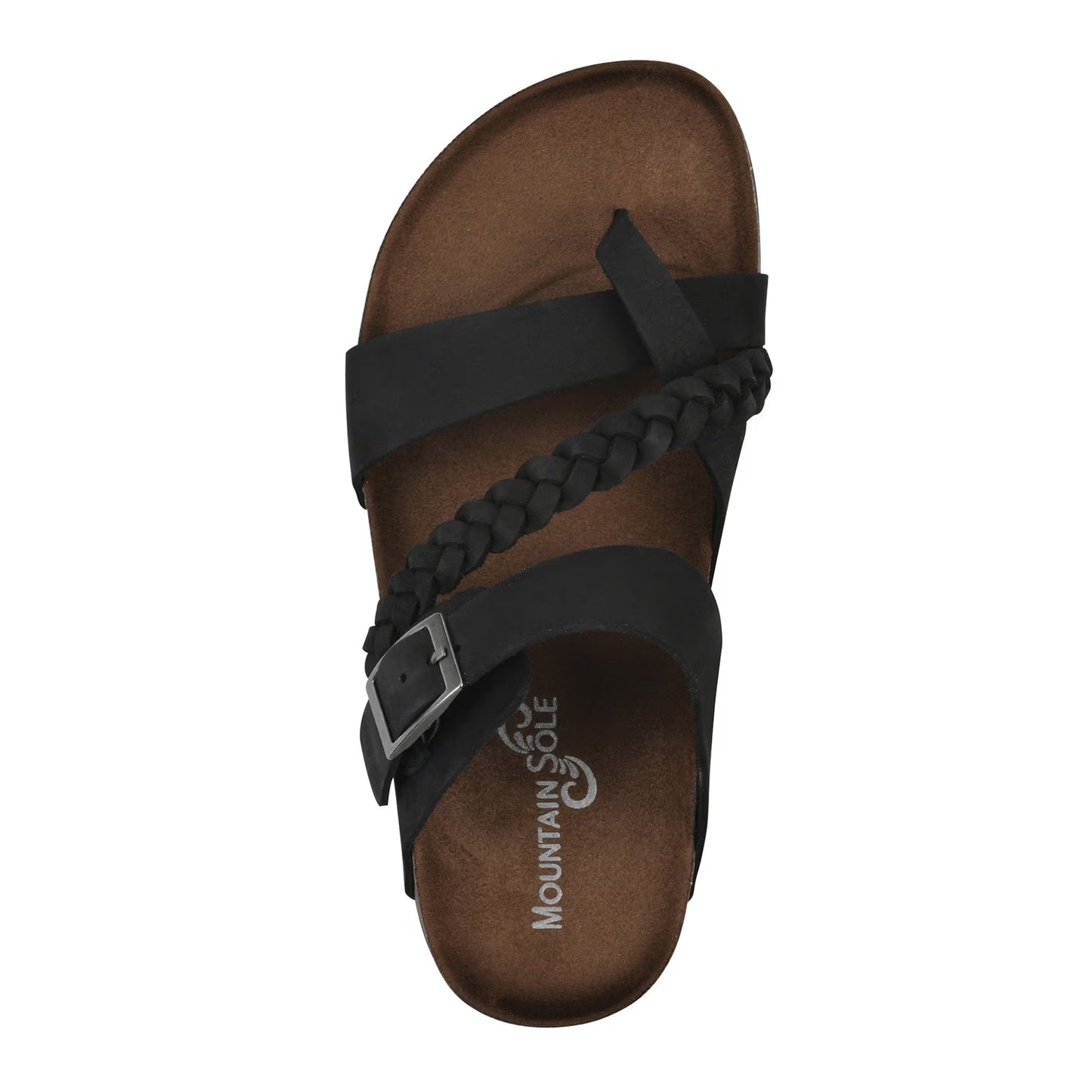Mountain Sole Women's Leather Sandal, Black