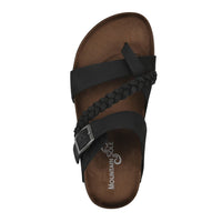 Mountain Sole Women's Leather Sandal, Black