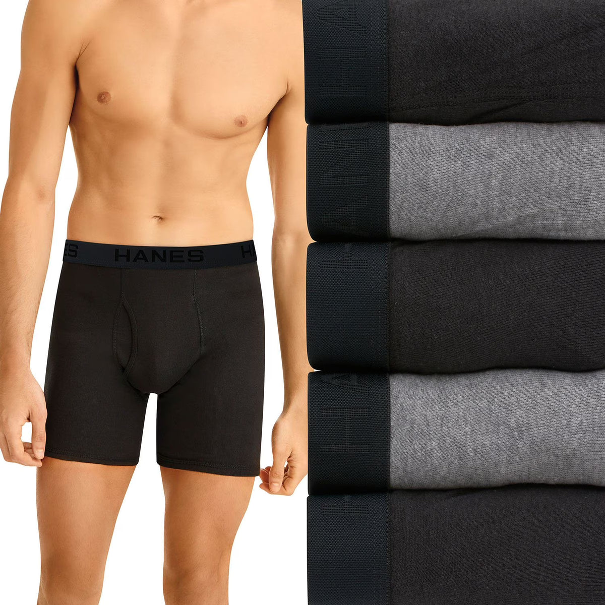 Hanes Men's 8-Pack Best Brief Black, Assorted colors (5-Pack)