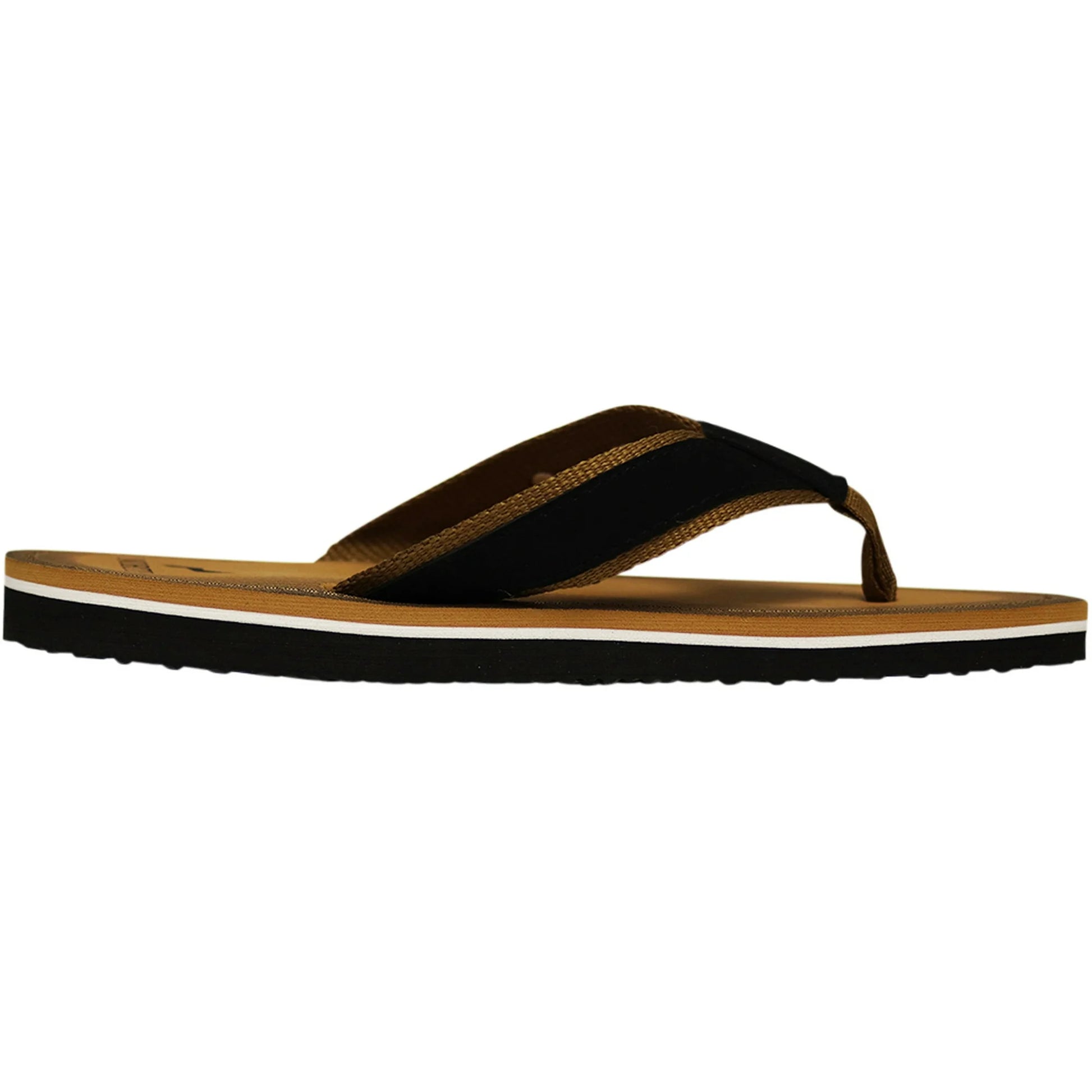 NORTY Men's Flip Flop Sandal - Black Camel (11118)