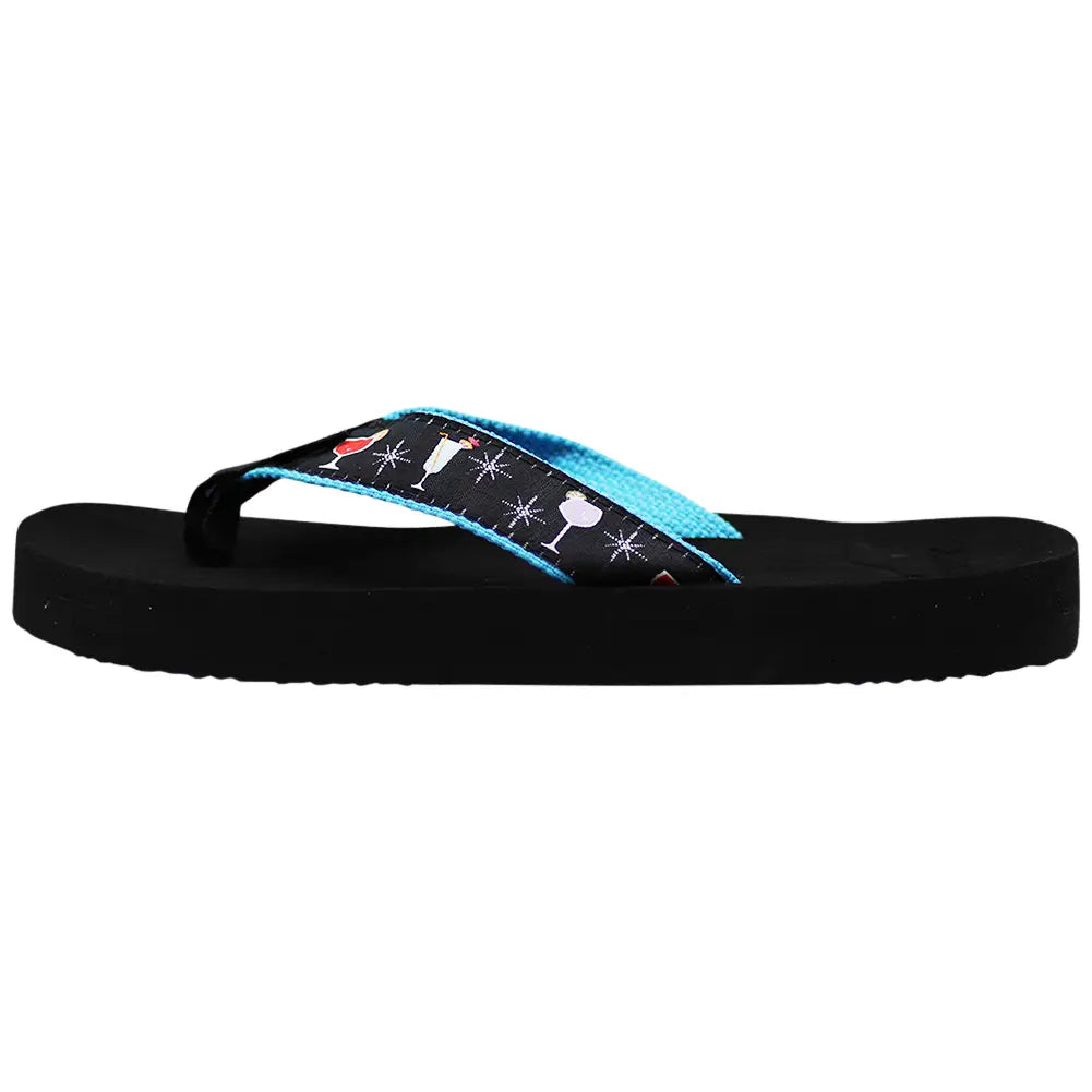NORTY Womens Resort Sandal Flip Flop Happy Hour (12253)