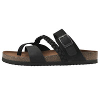 Mountain Sole Women's Leather Sandal, Black