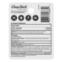 ChapStick Classic Original Lip Balm Tubes, Lip Care - 0.15 Oz (3-Pack)