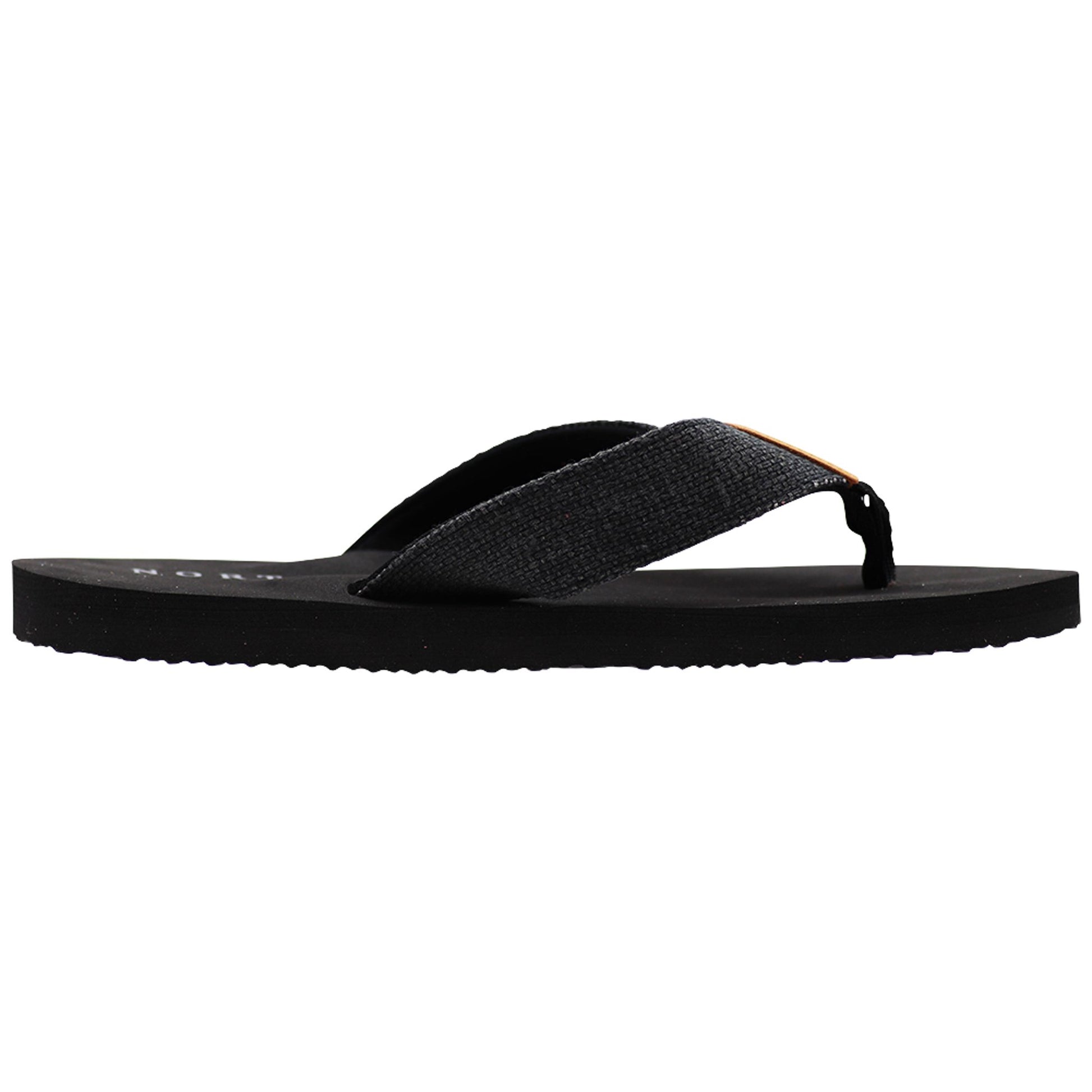 NORTY Men's Sandals, Outdoor & Indoor Flip Flop, Black (11062)