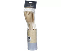 Bombay (Set of 7) Bamboo Kitchen Utensils with Round Crock