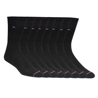 Tommy Hilfiger Men's Casual Crew Sock,  Black (8-Pair)