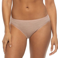 Felina Women's Organic Cotton Stretch Bikini, Assorted Colors (6-Pack)