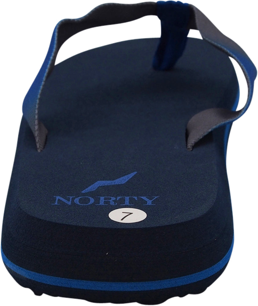 Norty WOMENS 5-10 SANDAL FLIP FLOP - BLACK BLUE (15406)