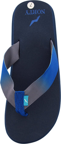 Norty WOMENS 5-10 SANDAL FLIP FLOP - BLACK BLUE (15406)