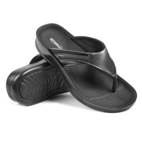 Aerothotic Women's All-Day Wear Sandal, Comfortable, Algiz, Black (L1501)