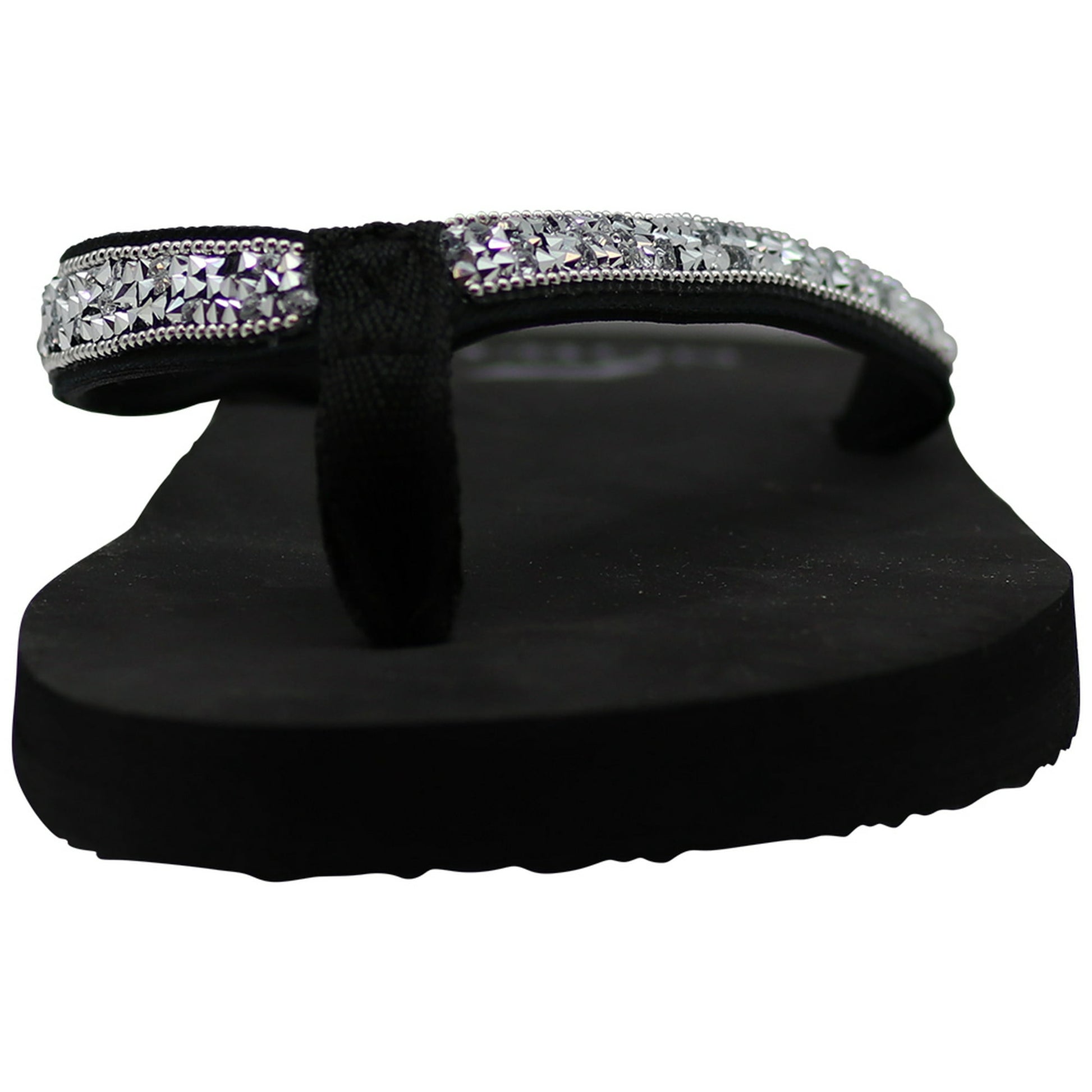 NORTY Women's Flip Flops Adult Female Sandals Black Gem (12051)