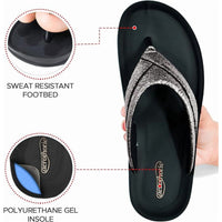 Aerothotic Women's Comfortable Slides, Sela, Grey (L1302)