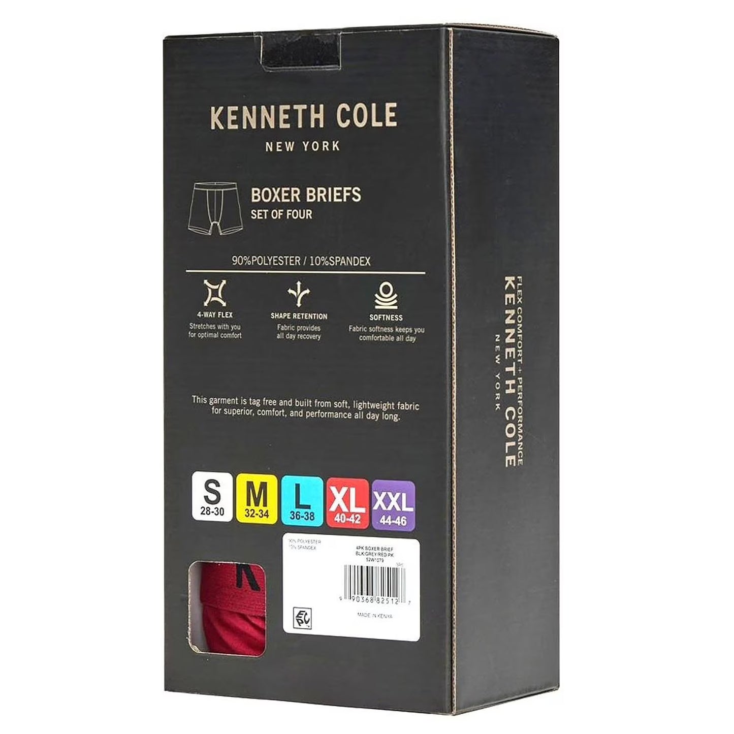 Kenneth Cole Men's - Boxer Brief, Assorted Colors (4-Pack)