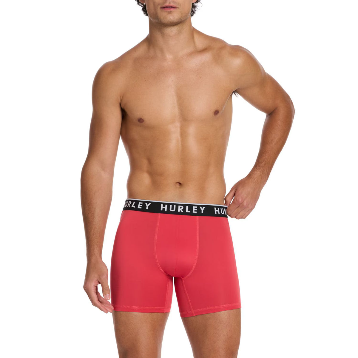 Hurley Men's Mens Boxer Brief, Assorted Colors (4-Pack)