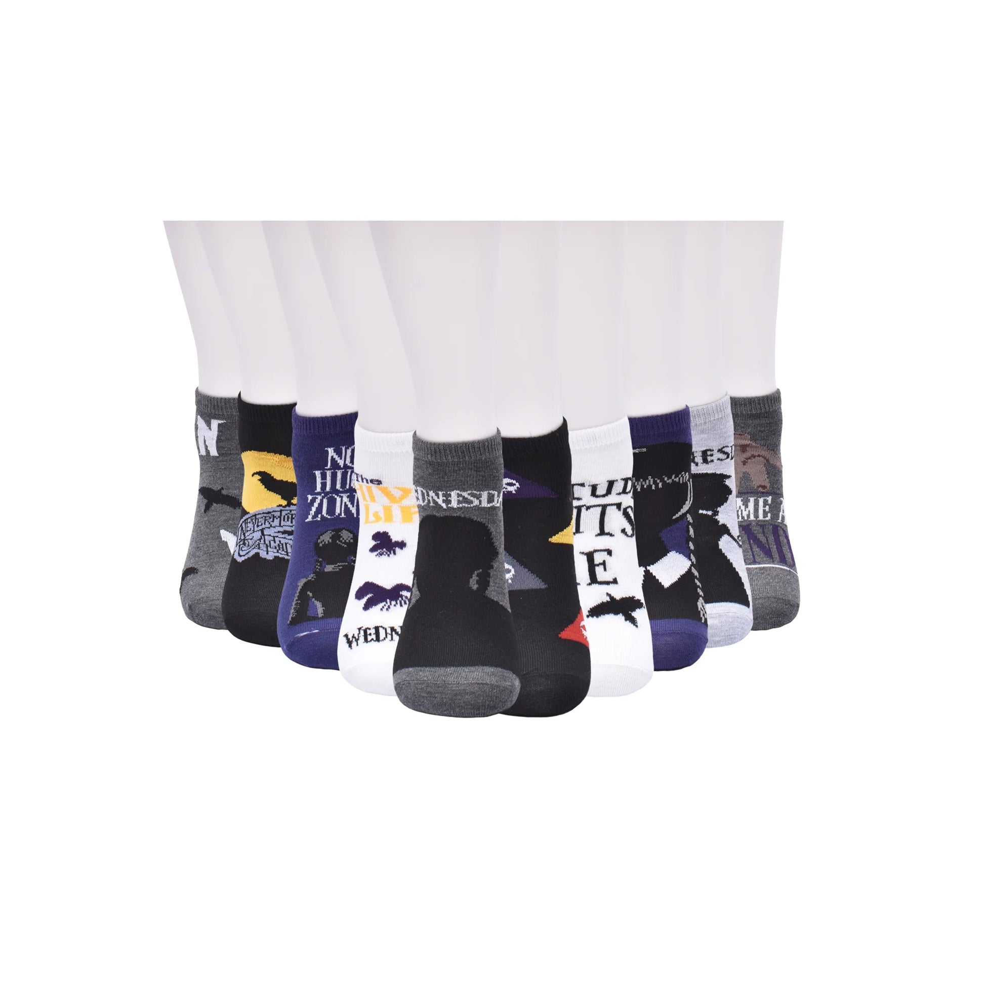 Wednesday Women's  Low-Cut Socks (10-Pack) Sock Size (4-10)