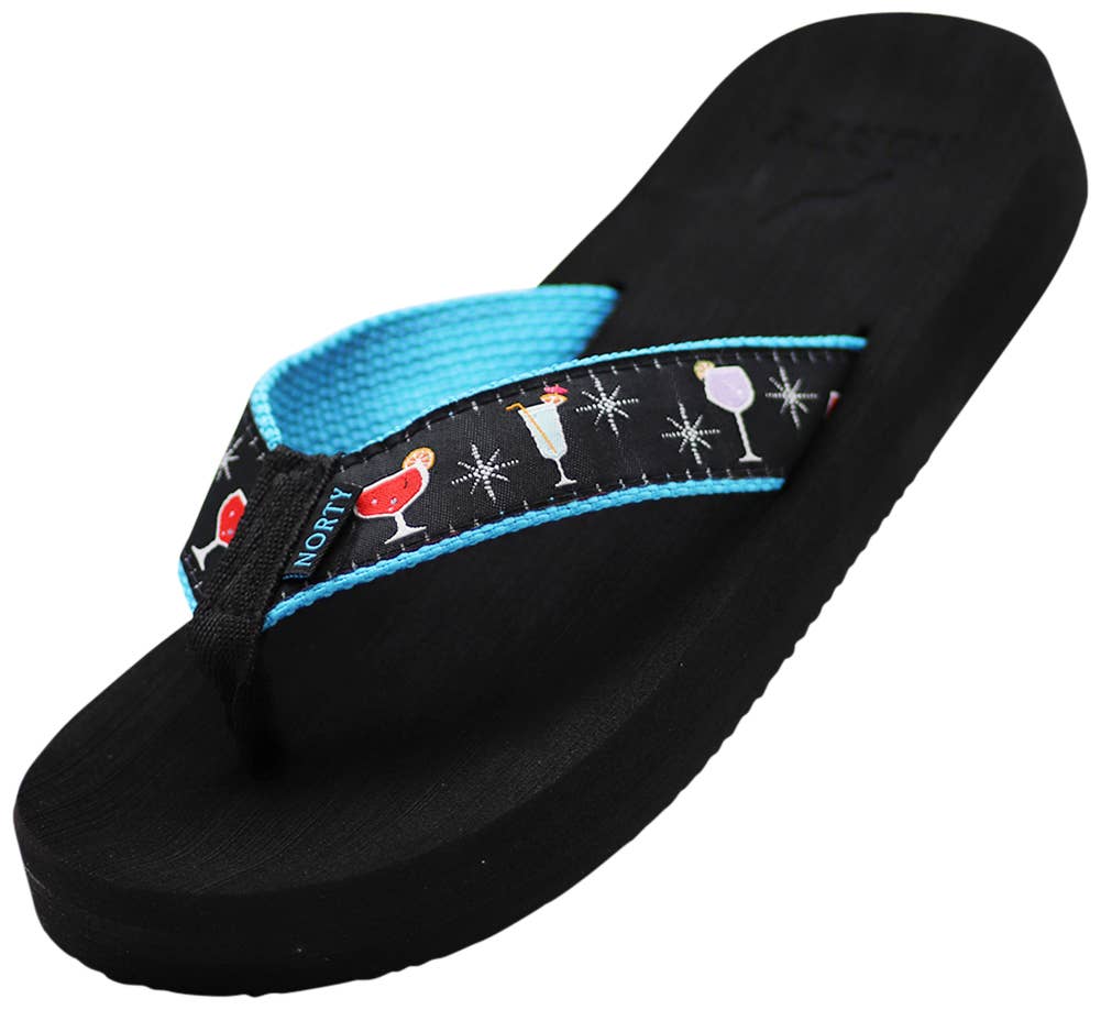 NORTY Womens Resort Sandal Flip Flop Happy Hour (12253)