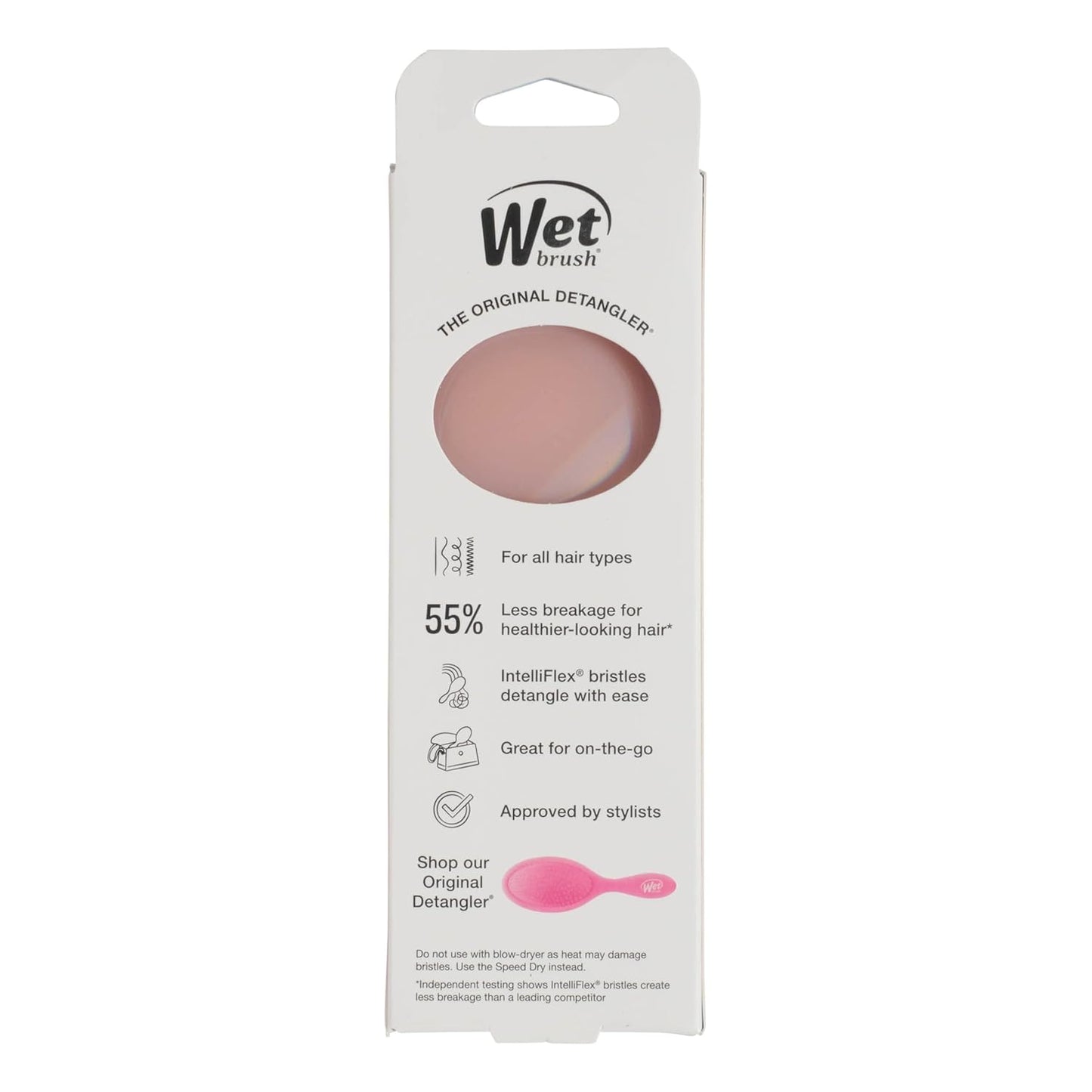 Wet Brush Mini Detangler Hair Brush, Detangling Hairbrush - Bronze