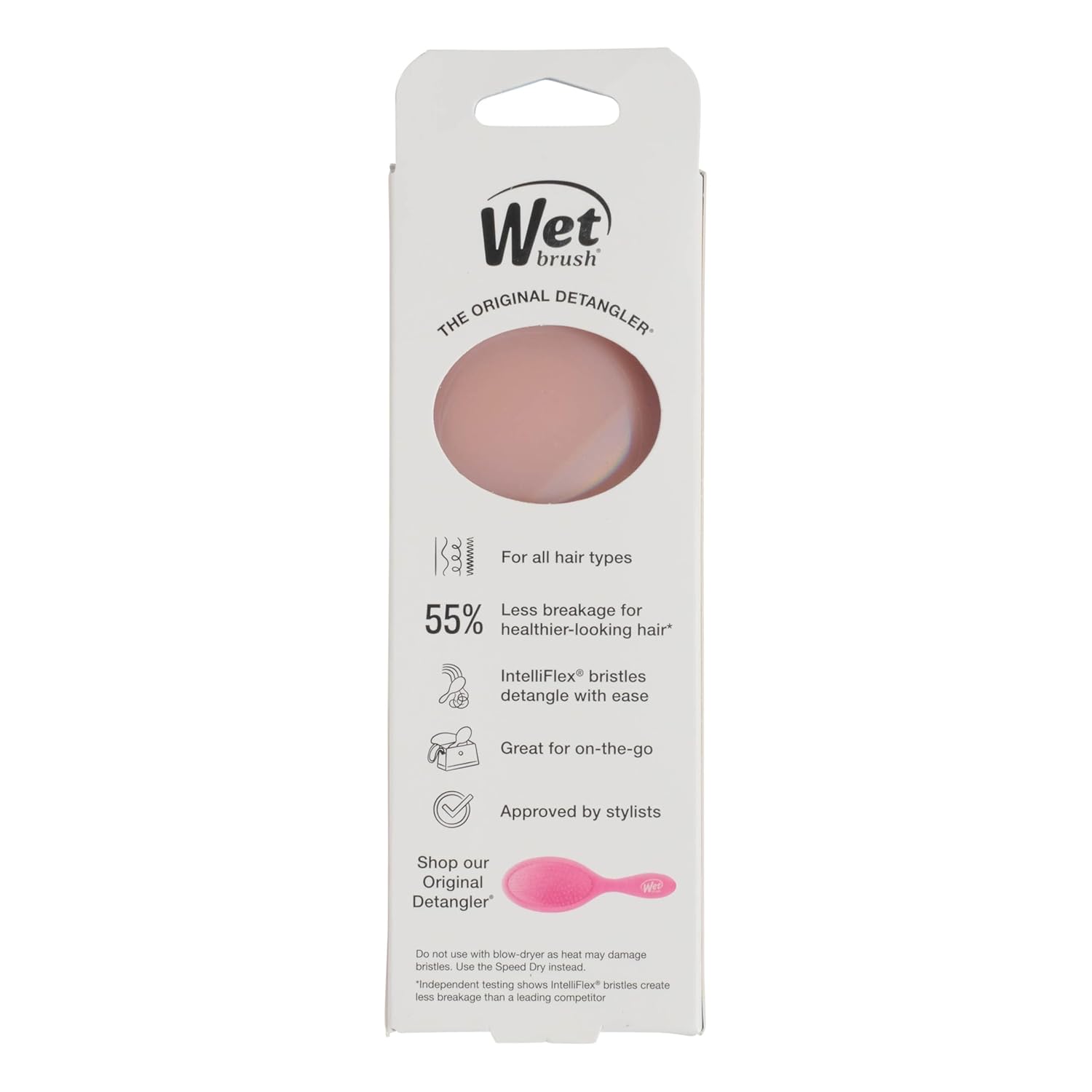 Wet Brush Mini Detangler Hair Brush, Detangling Hairbrush - Bronze
