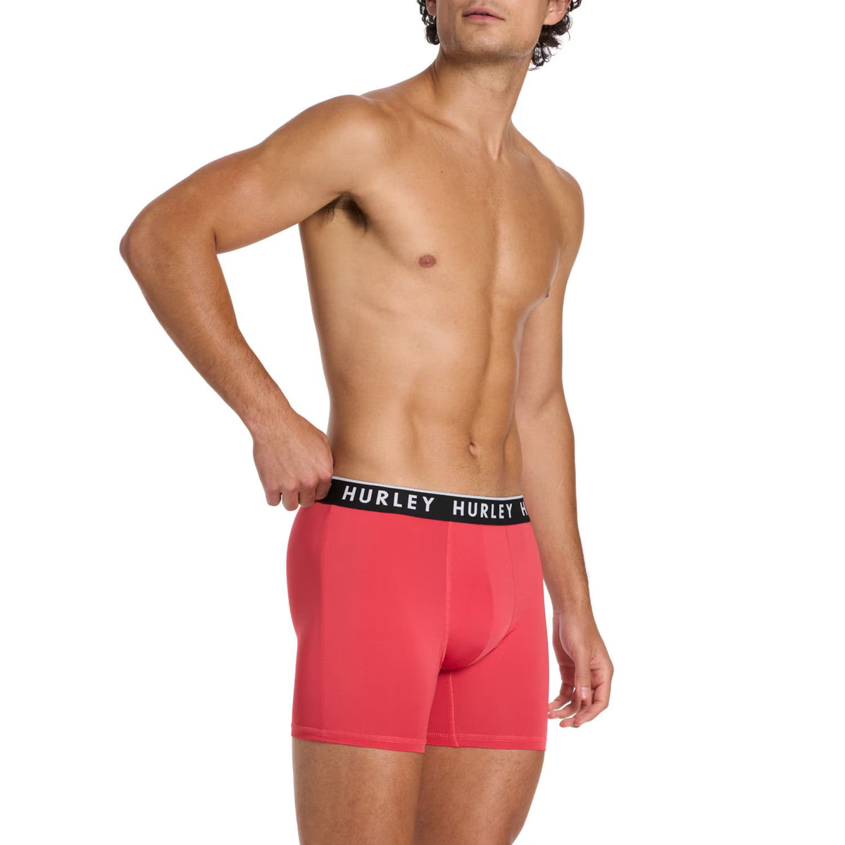 Hurley Men's Mens Boxer Brief, Assorted Colors (4-Pack)