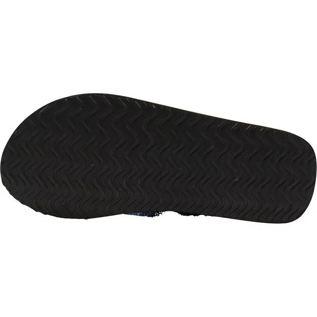 NORTY Mens Flip Flops Adult Male Beach Thong Sandals, Indigo Canvas (13117)