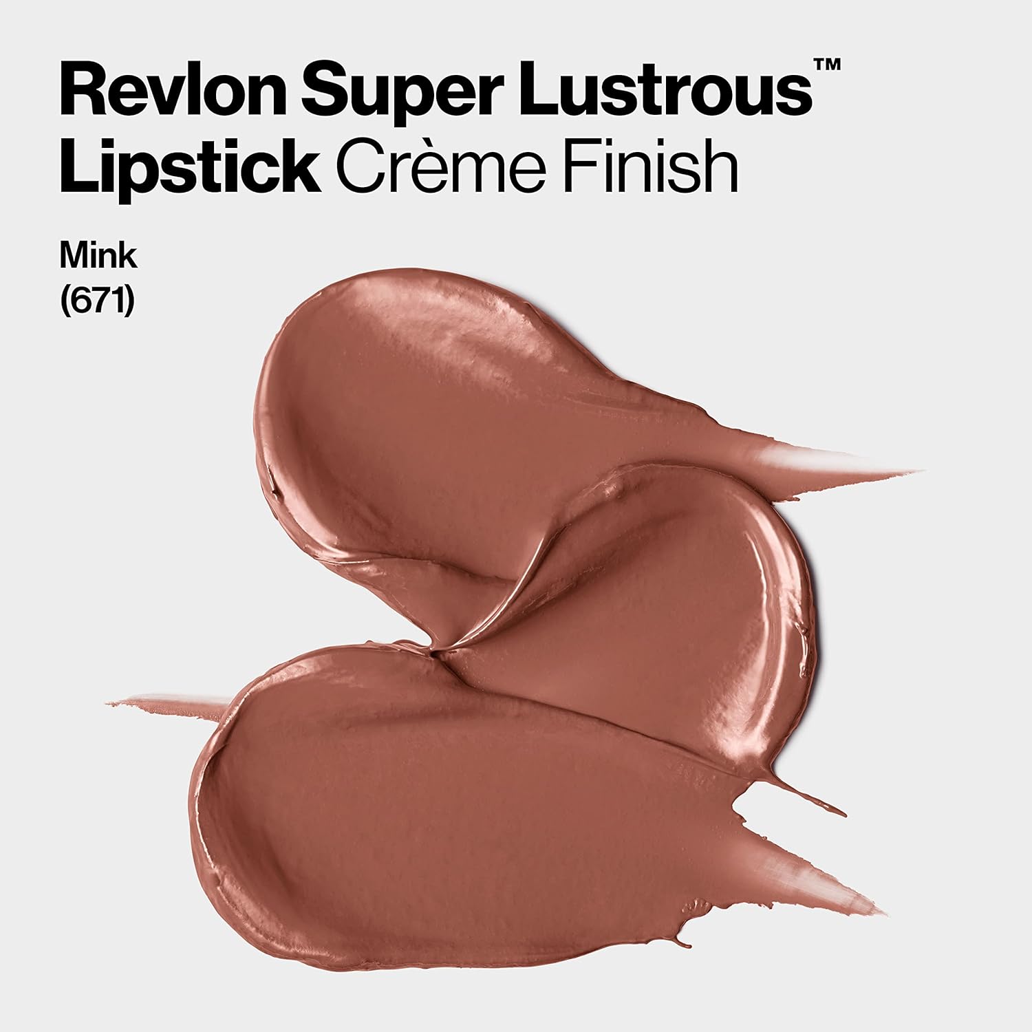 Revlon Super Lustrous Creme Lipstick, Creamy Formula, 671 Mink