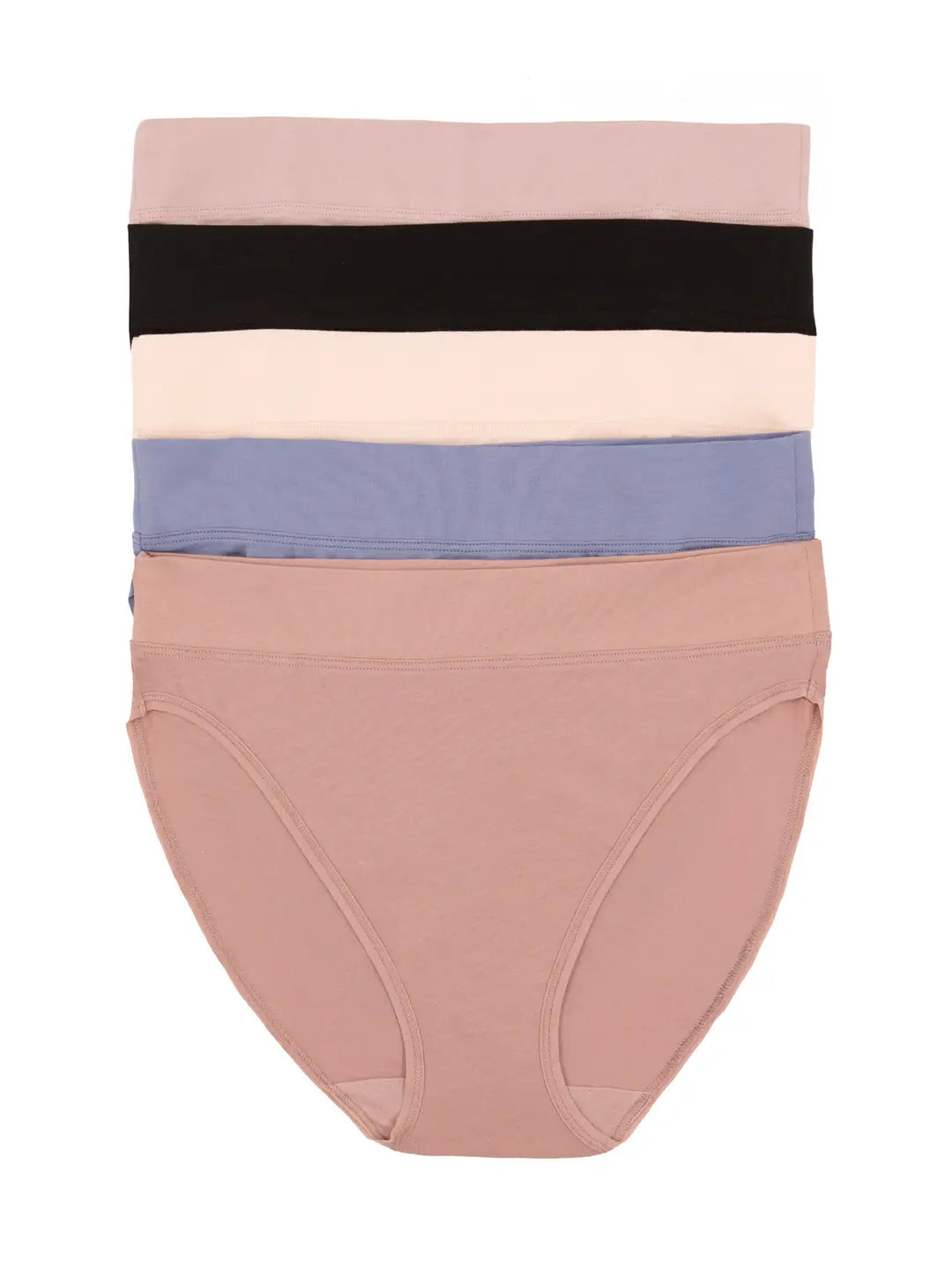 Felina | Pima Cotton Hi-Cut Underwear - City Basics (5-Pack) 932