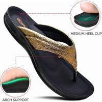 Aerothotic Women's Comfortable Slides, Sela , Brown (L1302)