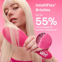 Wet Brush Mini Detangler Hair Brush, Detangling Hairbrush - Chrome