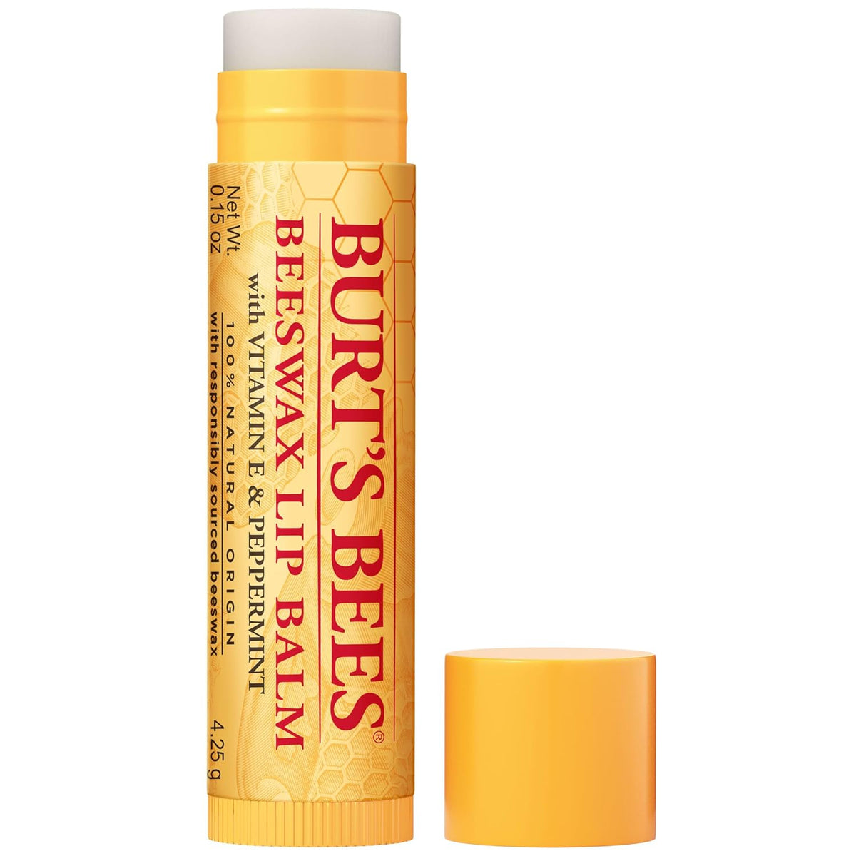Burt's Bees 100% Natural Origin Moisturizing Beeswax Lip Balm