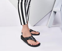Aerothotic - Ostrya Thong Sandals For Women - Black (L0336)