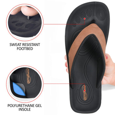 Aerothotic - Women's Comfortable  Sandal, Cuta - Brown (L0367)