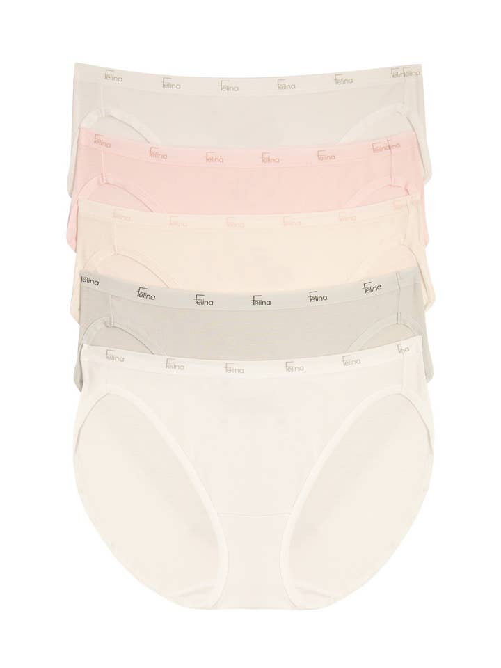 Felina | Signature Cotton Bikini - Glacier Pink # 547 (5-Pack)