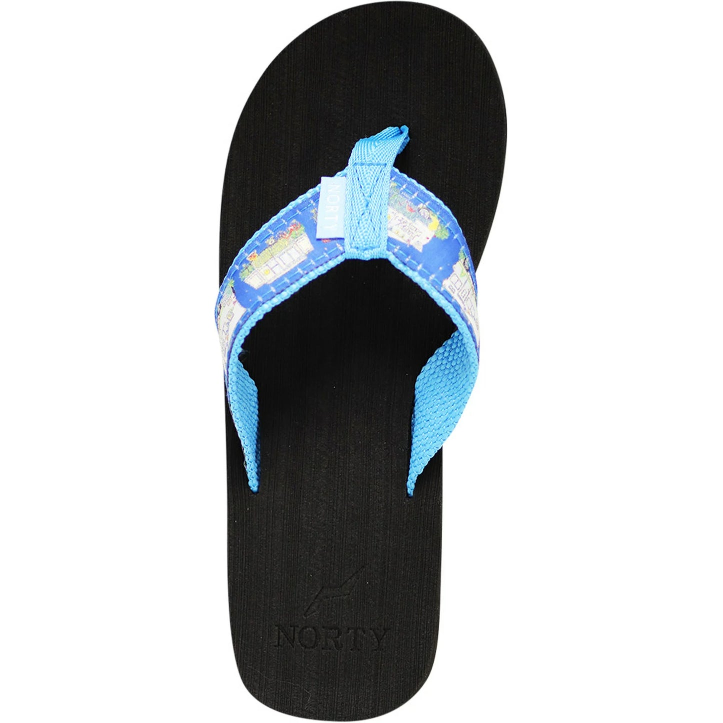 NORTY Womens Flip Flops Adult Female Thong Sandals, Happy Camper (12263)