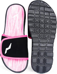 NORTY - Women's Memory Foam Footbed Sandals, Pink/Black (12114)