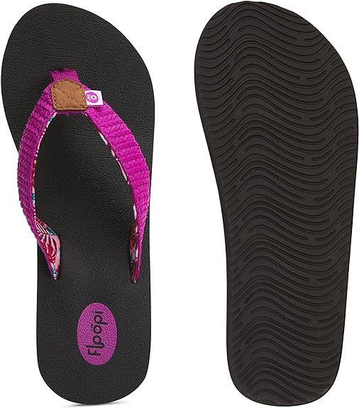 Floopi Womens Anna Wedge Yoga Mat Thong Flip Flop (519)
