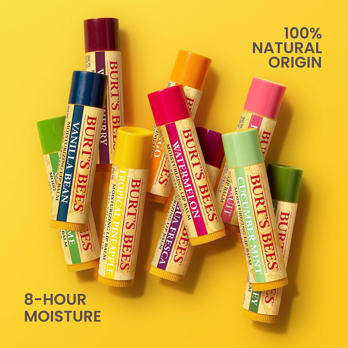 Burt's Bees 100% Natural Origin Moisturizing Beeswax Lip Balm