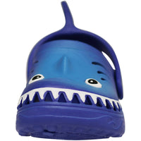 NORTY - Boy's Girl's Children Toddler Kid Fun Slip on Sandal Slipper Clog Shoe - Blue Shark (C1210)