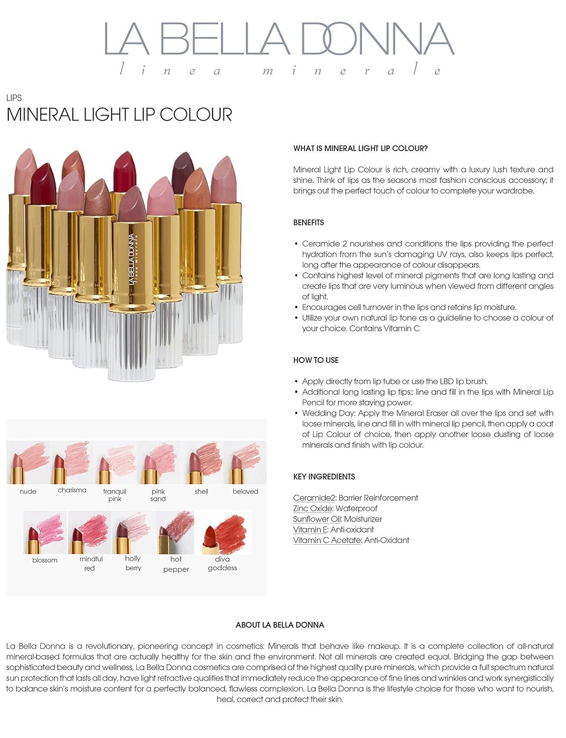 La Bella Donna Mineral Light Lip Colour