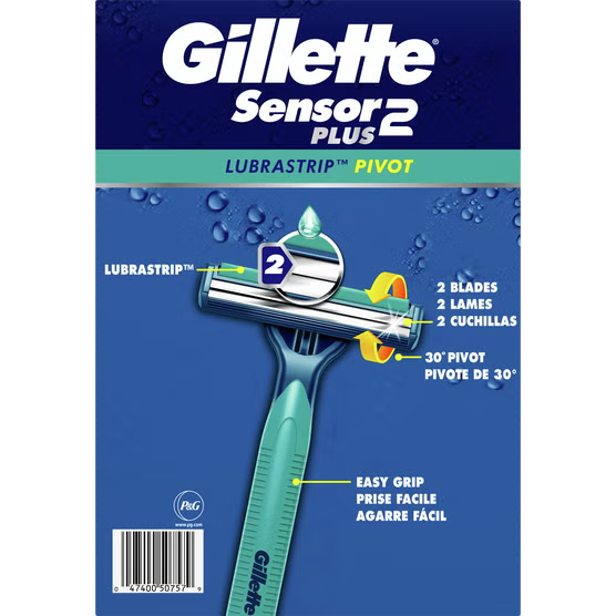 Gillette Sensor 2 Plus Disposable Razors (52-Count)