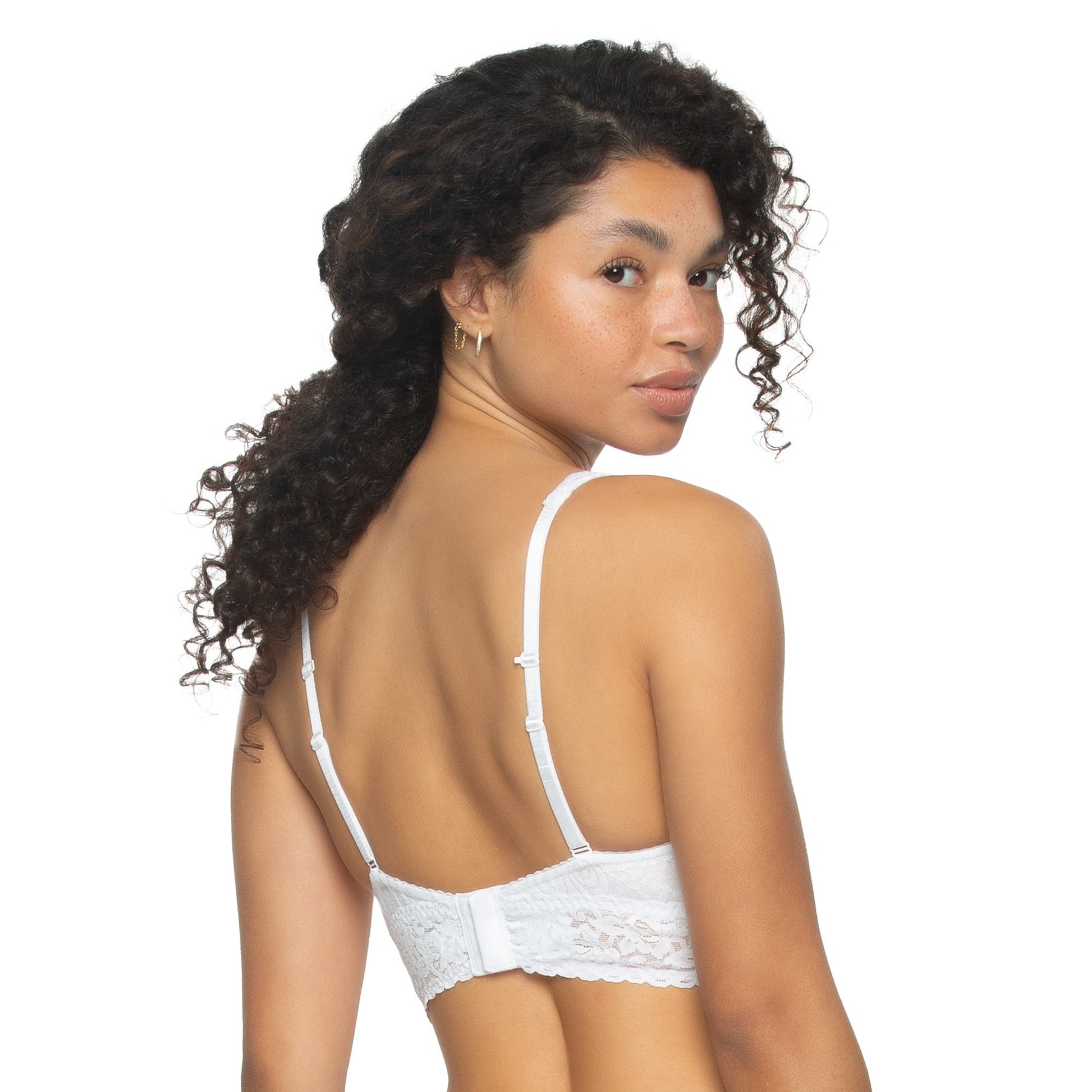 Felina Ladies Lace Bralette, Black/White (2-pack)