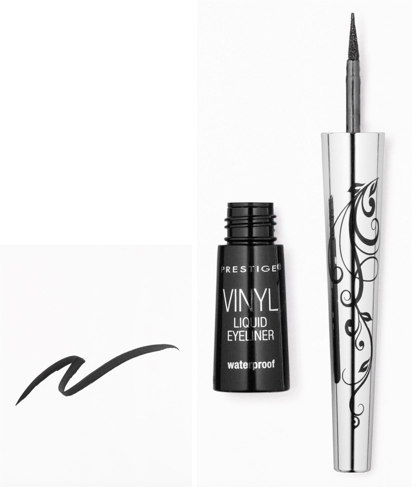Prestige Cosmetics Vinyl Liquid Eyeliner (LEV-01) Black