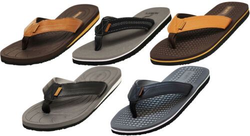NORTY Men's Sandals for Outdoor & Indoor Flip Flop, (Navy/Grey)