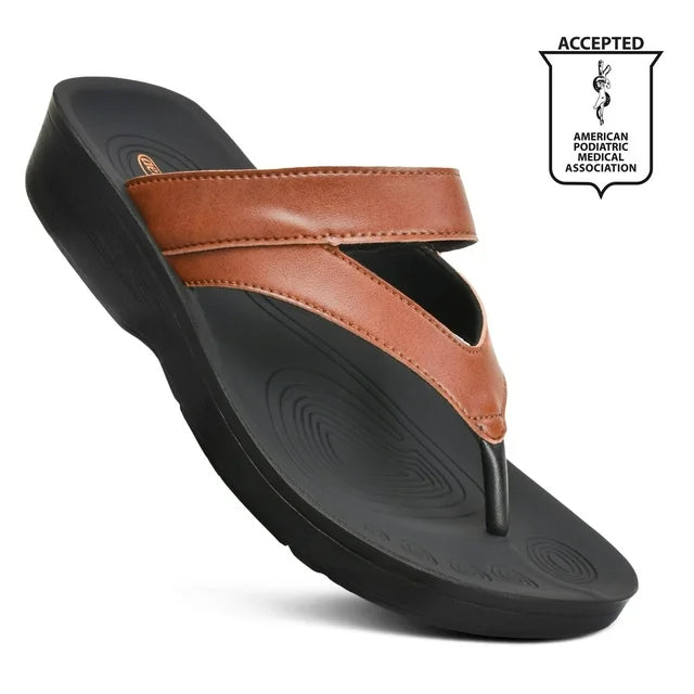 Aerothotic - Glen Casual Thong Women’S Walking Sandals - (L0329)